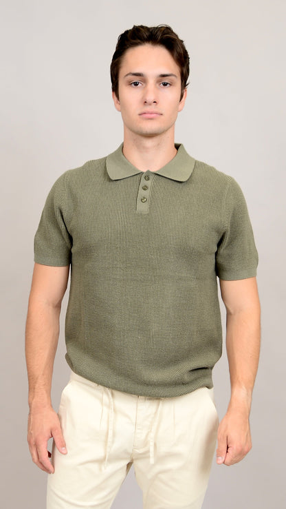 Hedge Short Sleeve Knit Polo