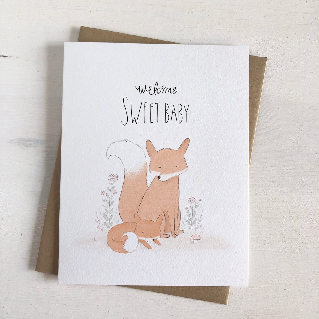 Welcome Sweet Baby Greeting Card